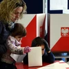 Cử tri Ba Lan bỏ phiếu tại một địa điểm bầu cử ở Warsaw. (Nguồn: AFP/TTXVN)