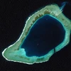 Ảnh chụp vệ tinh bãi Đá Subi (Subi Reef) năm 2012. (Nguồn: The Guadian)