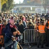 Người di cư tại khu vực biên giới Slovenia-Áo ngày 3/11. (Nguồn: AFP/TTXVN)