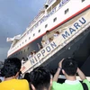 Tàu thanh niên Đông Nam Á rời Cảng Sài Gòn hồi năm 2013. (Ảnh: Thanh Vũ/TTXVN)