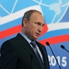 Tổng thống Nga Vladimir Putin phát biểu tại một hội nghị ở thủ đô Moscow ngày 5/11. (Nguồn: AFP/TTXVN)