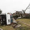 Thiệt hại do bão tại khu dân cư ở Rowlett, bang Texas. (Nguồn: AFP/TTXVN)