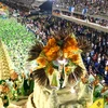 Các nghệ sỹ biểu diễn vũ điệu samba tại lễ diễu hành ở Rio de Janeiro. (Nguồn: THX/TTXVN)