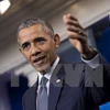 Tổng thống Mỹ Barack Obama phát biểu trong cuộc họp báo ở thủ đô Washington. (Nguồn: EPA/TTXVN)