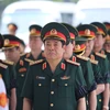 Đại tướng Phùng Quang Thanh tại lễ viếng sáng 30/6. (Ảnh: Minh Sơn/Vietnam+)