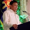 Tân Tổng thống Rodrigo Duterte phát biểu tại lễ tuyên thệ nhậm chức ở Manila ngày 30/6. (Nguồn: EPA/TTXVN)