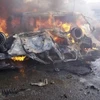 Hiện trường một vụ đánh bom xe. (Nguồn: iraqinews.com) 