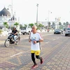 Ông Nasir bắt đầu chạy 500km từ nhà thờ Hồi giáo Zahir ngày 21/8. (Nguồn: Thestar.com.my)