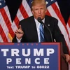 Ứng cử viên Tổng thống Mỹ Donald Trump phát biểu trong chiến dịch tranh cử tại bang Arizona ngày 31/8. (Nguồn: AFP/TTXVN)