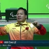 Vận động viên cử tạ Lê Văn Công giành huy chương vàng đầu tiên cho Việt Nam tại Paralympic 2016.
