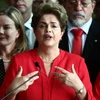 Bà Dilma Rousseff phát biểu tại Brasilia, Brazil ngày 31/8. (Nguồn: THX/TTXVN)