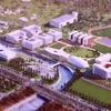 Mô hình xây dựng Trường Đại học Việt-Đức. (Ảnh: Hải Âu/TTXVN)