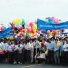 Một lễ kỷ niệm quốc khánh ở Campuchia. (Ảnh: Xuân Khu/TTXVN)