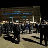 Cảnh sát Đức tăng cường an ninh tại khu vực nhà ga trung tâm ở Cologne. (Nguồn: AFP/TTXVN)