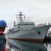 Tàu của hải quân Trung Quốc cập cảng Pearl Harbor, Mỹ ngày 12/10/2015. (Nguồn: THX/TTXVN)