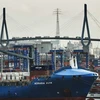 Cảng hàng hóa ở Hamburg, Đức ngày 12/1. (Nguồn: EPA/TTXVN)