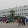 Lực lượng lao động trẻ tại Tổ hợp công nghệ cao Samsung tại Khu công nghiệp Yên Bình, tỉnh Thái Nguyên. (Ảnh: Hoàng Nguyên/TTXVN)