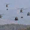 Các máy bay trực thăng của quân đội Mỹ. (Nguồn: AFP/TTXVN)