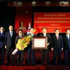 Lễ trao tặng Huân chương Hữu nghị của Việt Nam cho ông Kim Kwan Yong, tỉnh trưởng tỉnh Gyeongsangbuk-do, Hàn Quốc. (Ảnh: Thu Hằng/TTXVN)