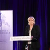 Ứng cử viên Marine Le Pen phát biểu tại một sự kiện ở Paris ngày 26/1. (Nguồn: AFP/TTXVN)