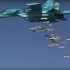 Máy bay Sukhoi Su-34 của Nga tại căn cứ không quân Hamedan, Iran, chuẩn bị tiến hành vụ không kích nhằm vào các mục tiêu IS tại Deir ez-Zor, Syria ngày 18/8/2016. (Nguồn: EPA/TTXVN)