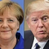 Thủ tướng Merkel và Tổng thống Donald Trump. (Nguồn: express.co.uk)