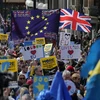 Dòng người biểu tình ở Anh. (Nguồn: AFP/Getty Images)