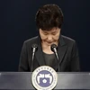 Cựu Tổng thống Hàn Quốc Park Geun-hye xin lỗi toàn dân trong bài phát biểu tại Seoul ngày 4/11/2016. (Nguồn: EPA/TTXVN)
