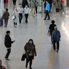Cảnh vắng vẻ tại sân bay Incheon, phía Tây Seoul khi Trung Quốc cấm các công ty du lịch nước này thực hiện các tour du lịch tới Hàn Quốc, ngày 5/3. (Nguồn: Yonhap/TTXVN)
