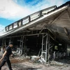 Hiện trường một vụ đánh bom ở Pattani, Thái Lan. (Nguồn: AFP/TTXVN)