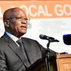 Tổng thống Nam Phi Jacob Zuma phát biểu tại Johannesburg ngày 6/4. (Nguồn: EPA/TTXVN)