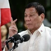 Tổng thống Philippines Rodrigo Duterte phát biểu tại thành phố Pasay, phía Nam thủ đô Manila ngày 17/4. (Nguồn: EPA/TTXVN)