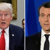 Tổng thống Mỹ Donald Trump và Tổng thống đắc cử Pháp Emmanuel Macron. (Nguồn: thewrap.com)