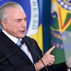 Tổng thống Brazil Michel Temer tại một sự kiện ở Brasilia ngày 31/5. (Nguồn: AFP/TTXVN)