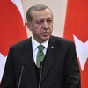 Tổng thống Thổ Nhĩ Kỳ Recep Tayyip Erdogan trong cuộc họp báo ở Sochi, Nga ngày 3/5. (Nguồn: AFP/TTXVN)