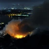 Những hình ảnh về đám cháy kinh hoàng ở khu vực Cảng Sài Gòn
