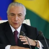 Tổng thống Brazil Michel Temer tại một sự kiện ở Moskva, trong chuyến thăm Nga ngày 21/6. (Nguồn: EPA/TTXVN)