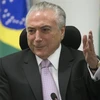 Tổng thống Brazil Michel Temer tại cuộc họp ở Brasilia ngày 29/5. (Nguồn: EPA/TTXVN)