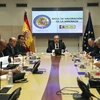 Cuộc họp do Bộ trưởng Nội vụ Juan Ignacio Zoido (trong ảnh- giữa) chủ trì. (Nguồn: EPA/TTXVN)