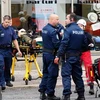 Cảnh sát tuần điều tra tại hiện trường vụ tấn công ở Turku ngày 18/8. (Nguồn: AFP/TTXVN)