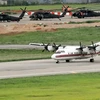 Máy bay của Mỹ tham gia cuộc tập trận chung Mỹ-Hàn Người bảo vệ Tự do Ulchi tại Pyeongtaek, Hàn Quốc ngày 21/8. (Nguồn: EPA/TTXVN)