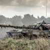 Một chiếc xe tăng tham gia tập trận. (Nguồn: AP)