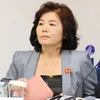 Vụ trưởng Vụ Bắc Mỹ thuộc Bộ Ngoại giao Triều Tiên, bà Choe Son-hui. (Nguồn: Getty Images/TTXVN)