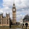 Tháp đồng hồ Big Ben ở thủ đô London. (Nguồn: THX/TTXVN)
