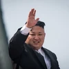 Nhà lãnh đạo Triều Tiên Kim Jong-un tại một sự kiện ở Bình Nhưỡng ngày 15/4. (Nguồn: AFP/TTXVN)