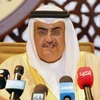 Ngoại trưởng Bahrain Khalid bin Ahmed Al Khalifa phát biểu tại phiên bế mạc Hội nghị thượng đỉnh Hội đồng Hợp tác Vùng Vịnh (GCC) ở Manama, Bahrain ngày 7/9/2016. (Nguồn: AFP/TTXVN)