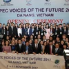 Đại biểu chụp ảnh chung tại Diễn đàn Tiếng nói Tương lai APEC 2017 (VOF). (Nguồn: TTXVN)