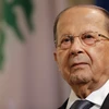 Tổng thống Liban Michel Aoun trong chuyến thăm Paris, Pháp ngày 26/9. (Nguồn: AFP/TTXVN)