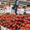Cà chua được bày bán tại một siêu thị ở Lile, Pháp. (Nguồn: AFP/TTXVN)