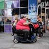 Người mắc bệnh béo phì tại New York, Mỹ. (Nguồn: AFP/TTXVN)